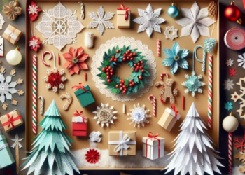 manualidades navideñas con papel