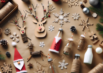 manualidades reciclables de navidad