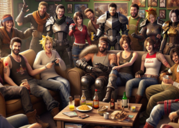 personajes de videojuegos reunidos
