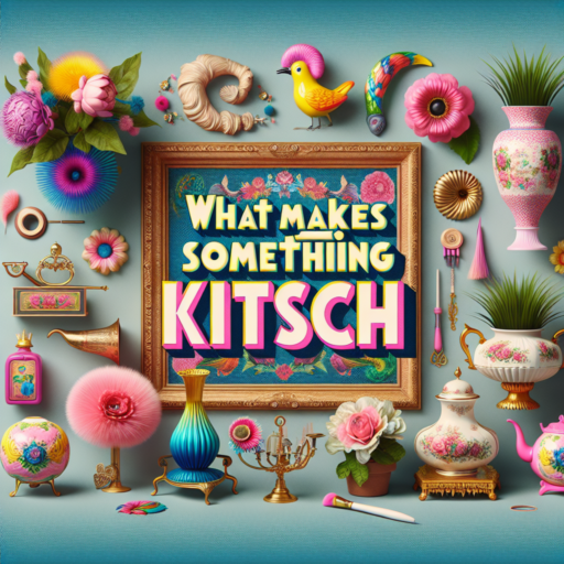 ¿Qué hace que algo sea kitsch?